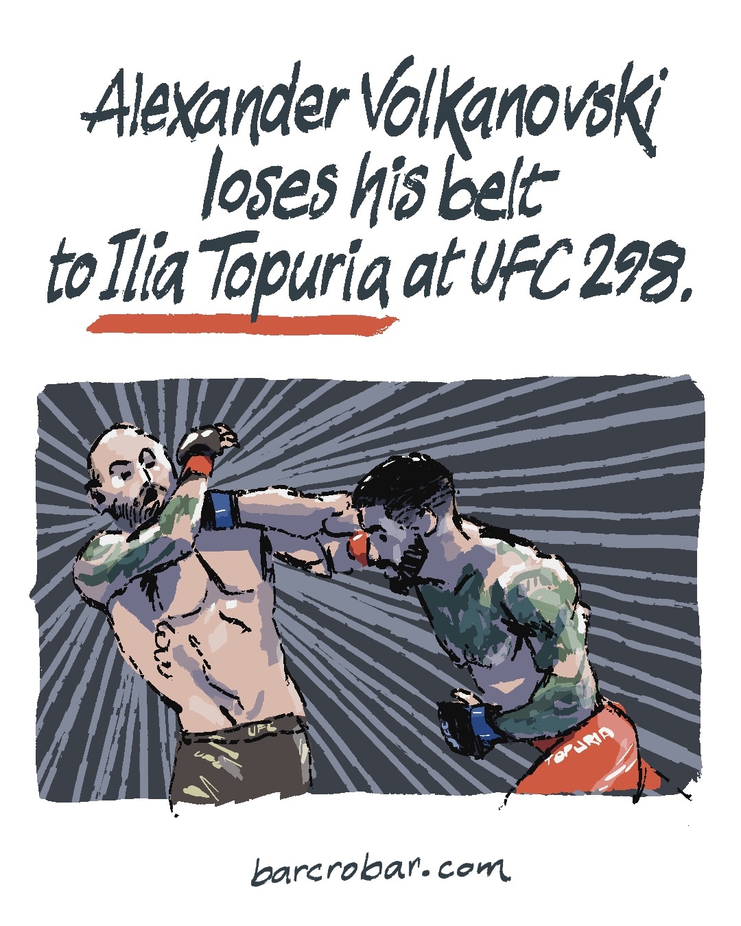 UFC 298: ILIA TOPURIA ÉTEINT ALEXANDER VOLKANOVSKI ET DEVIENT LE NOUVEAU CHAMPION DES -66 KILOS